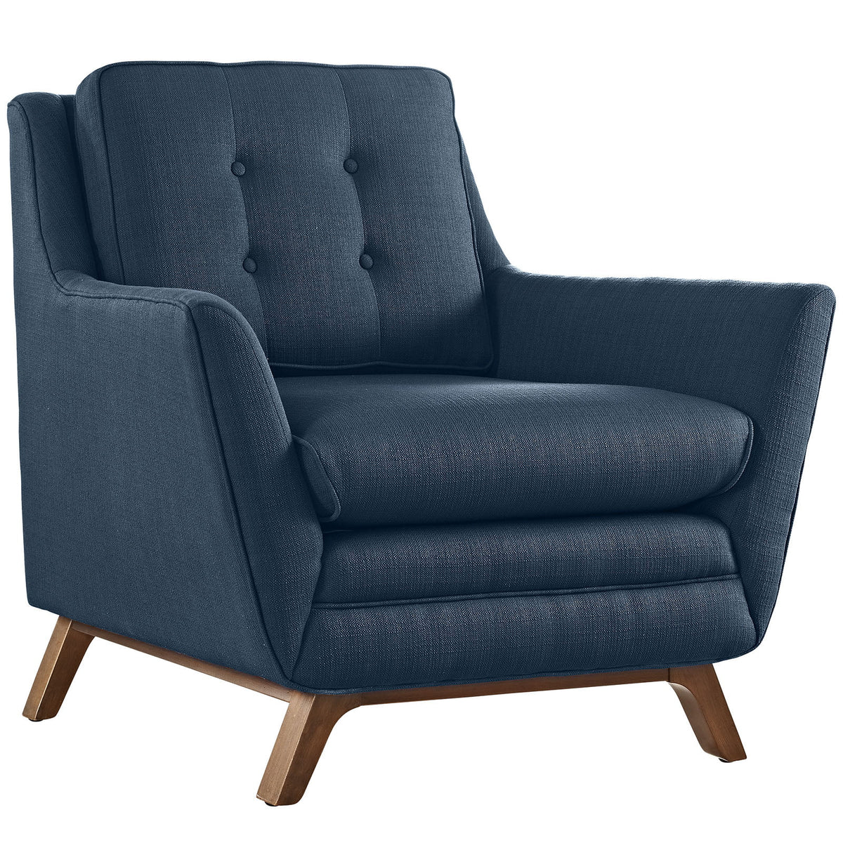 Navy Blue Fabric Sofa Set E4614