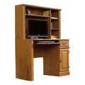 Small Wood Computer Desk with Hutch E6453