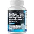 Sea Moss Maca Black Seed Oil Ashwagandha Bladderwrack Turmeric 60ct R828717