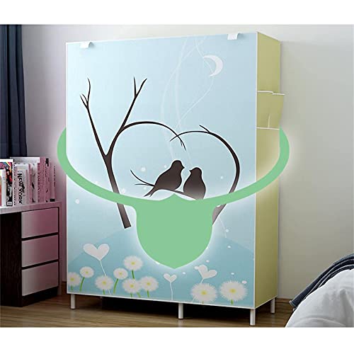 170 * 105 * 45cm Metal Bracket Fabric Wardrobe Y87607
