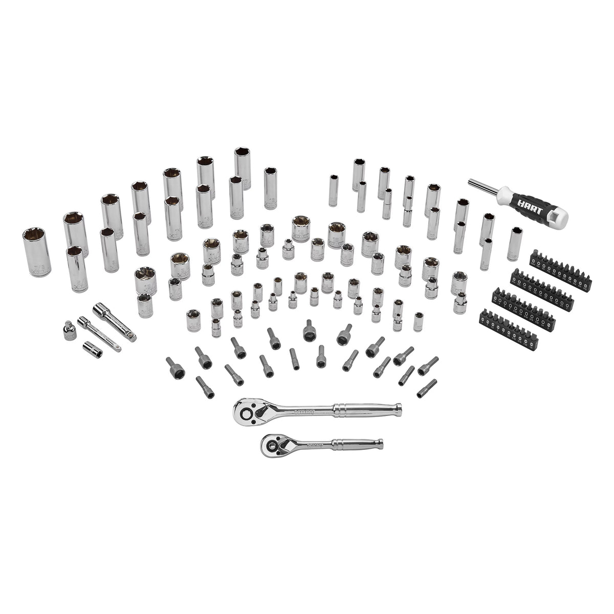 140-Piece 1/4 and 3/8-inch Drive Mechanics Tool Set L720476