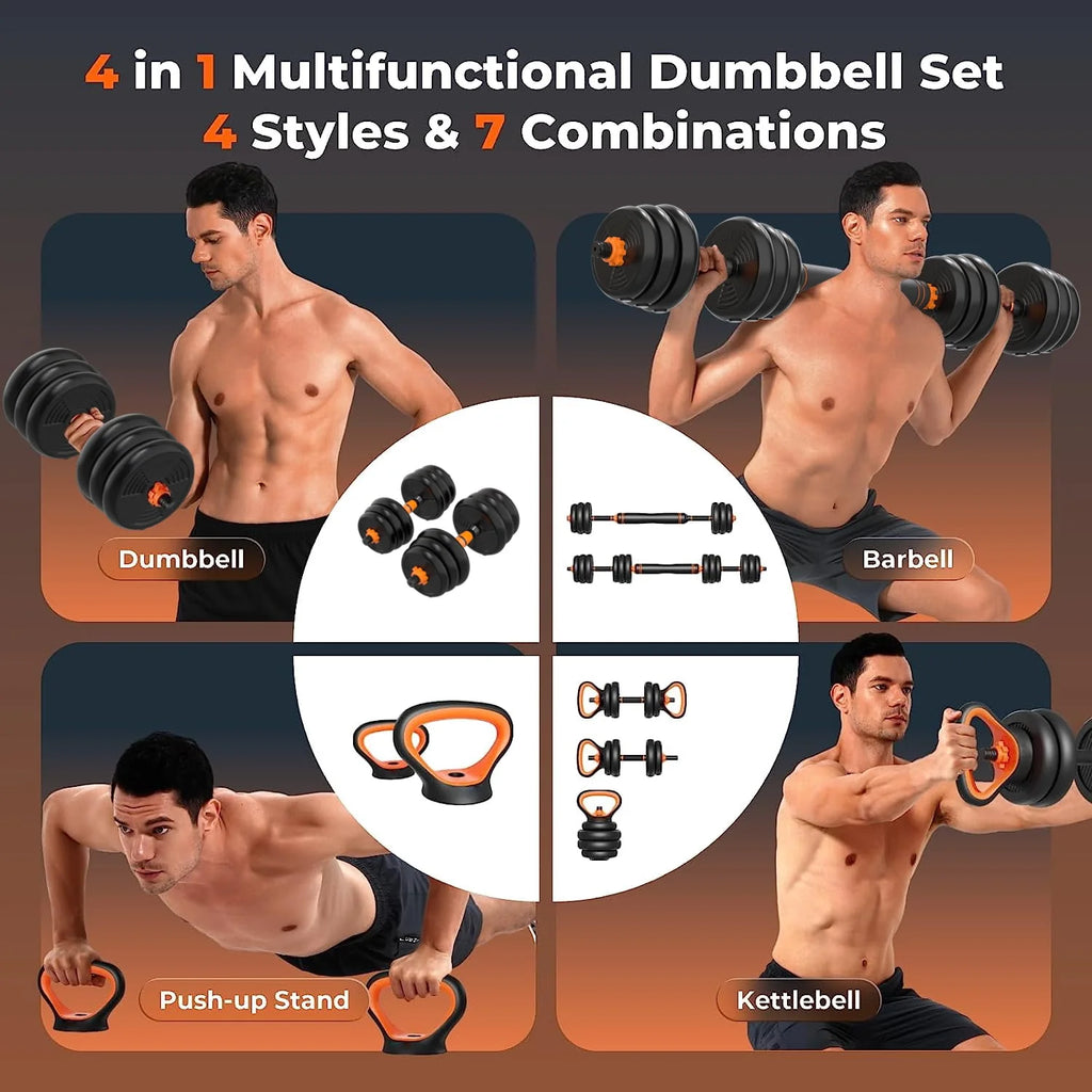 66LB Adjustable Weight Dumbbell Set U986