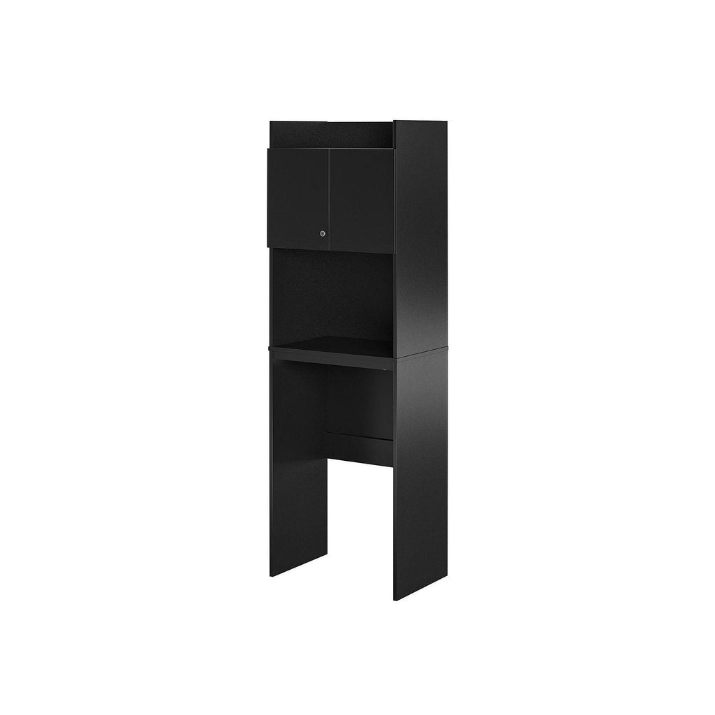 Black Over The Refrigerator Storage Cabinet M9894