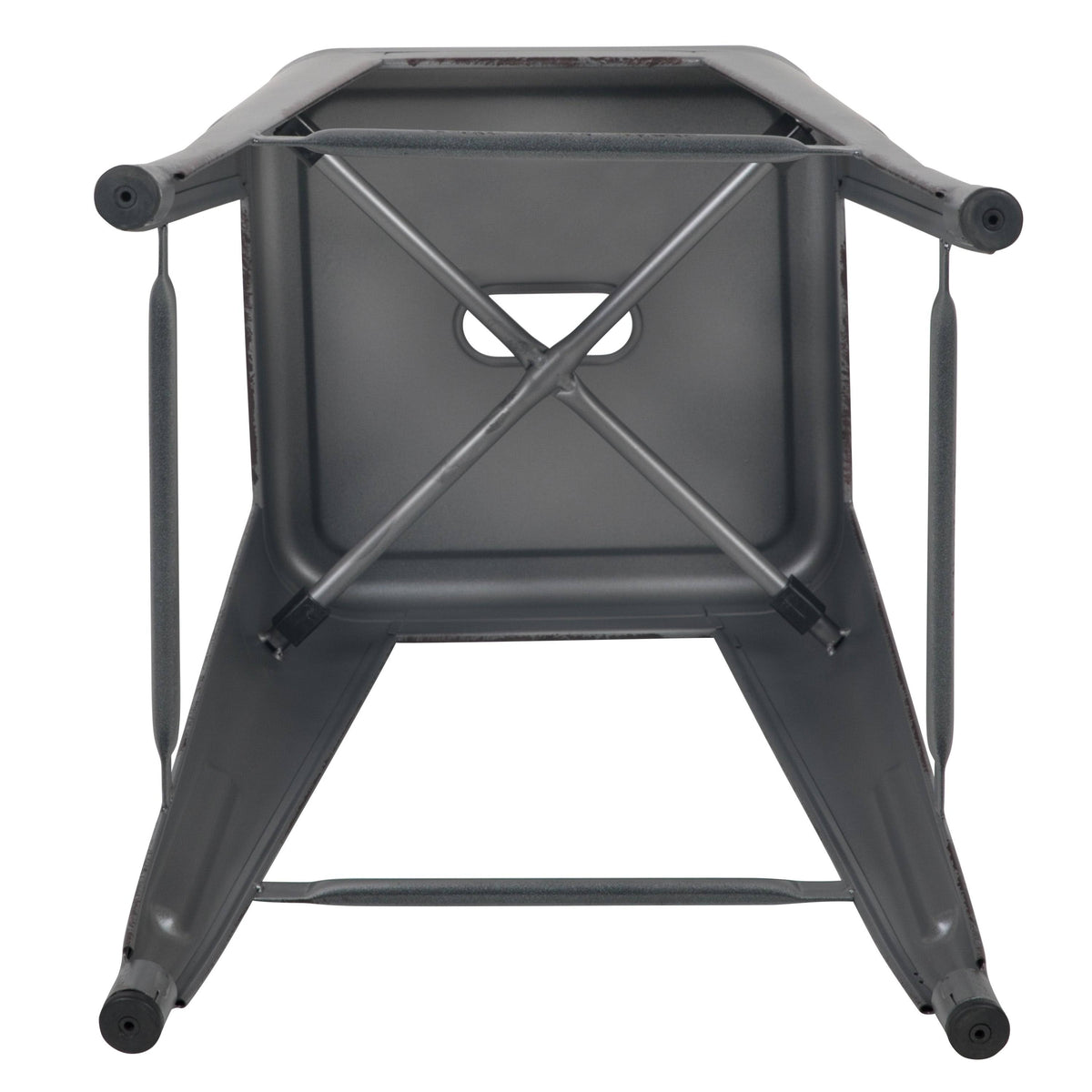 Orange Counter Height Stool Set of 4 K712467