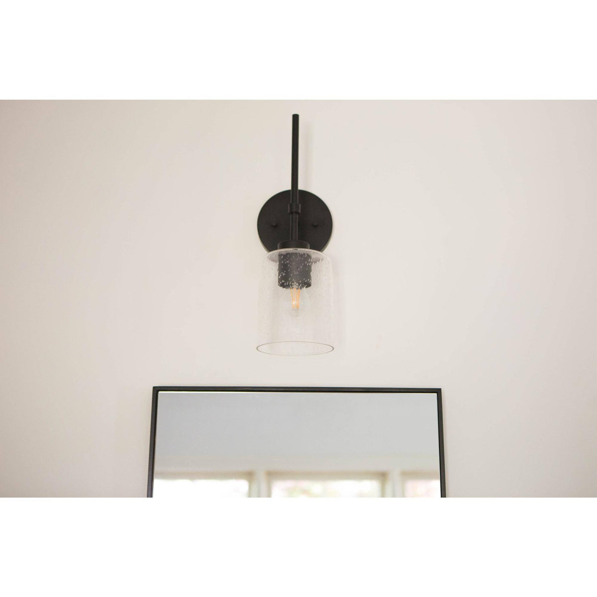 Matte Black 1 Light Sconce F77142