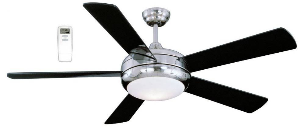 52 inch Ceiling Fan with Light Kit Satine Chrome Finish X73376
