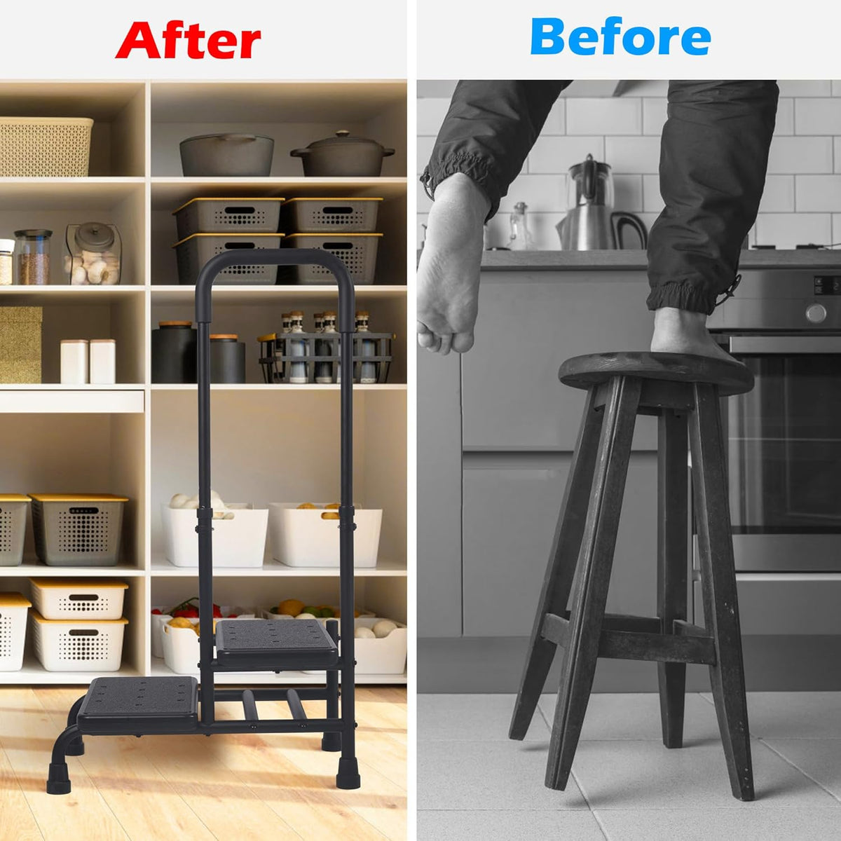 Heavy Duty 2 Step Stool with Handle N522