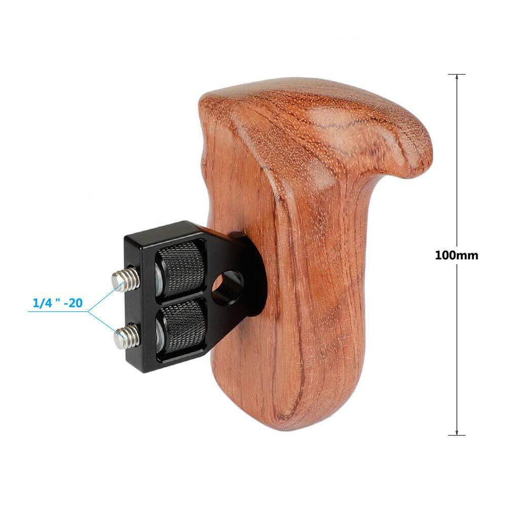 Wooden Handgrip for DSLR Camera Cage F907762