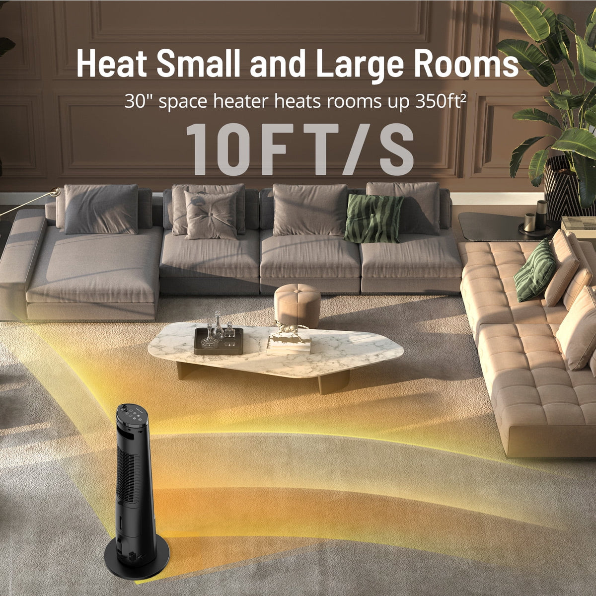 2-in-1 Tower Space Heater Humidifier with Thermostat N66224