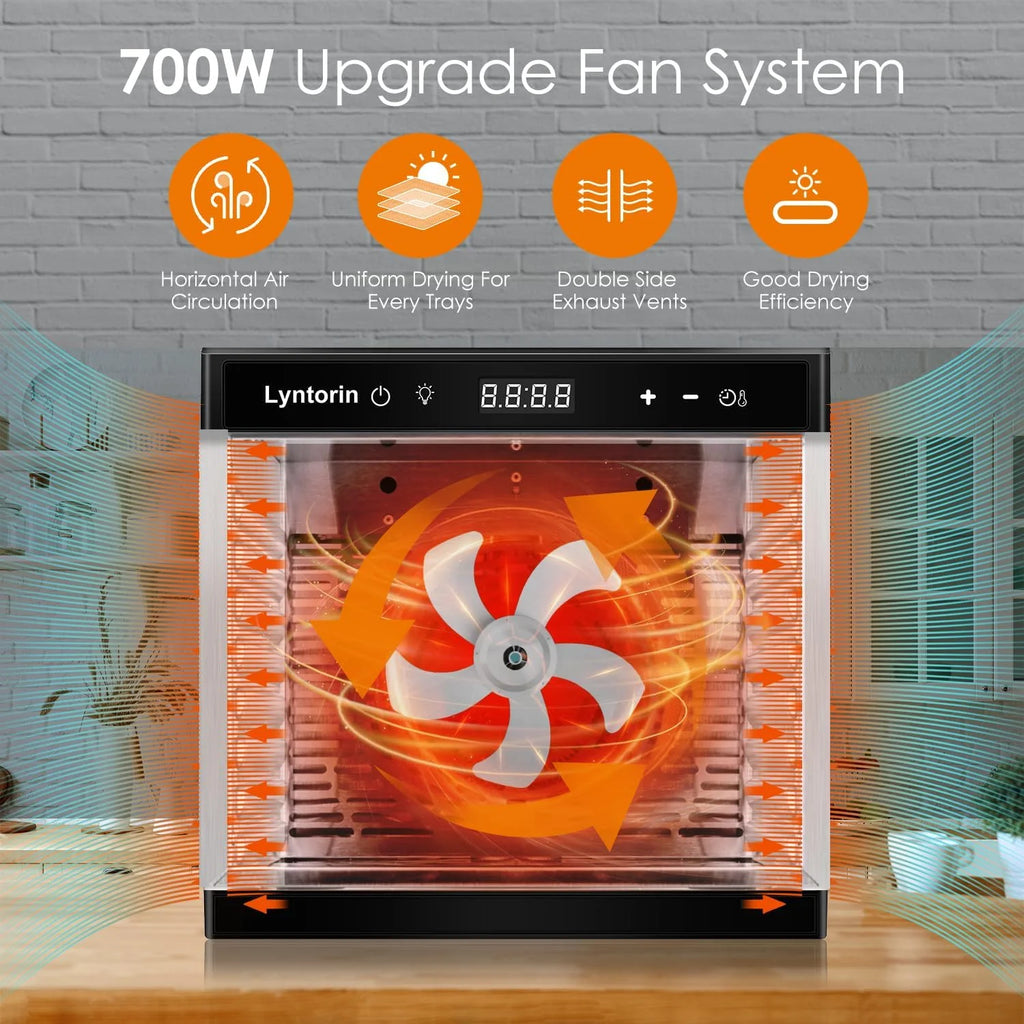 700W 8 Trays Food Dehydrator Machine J4205