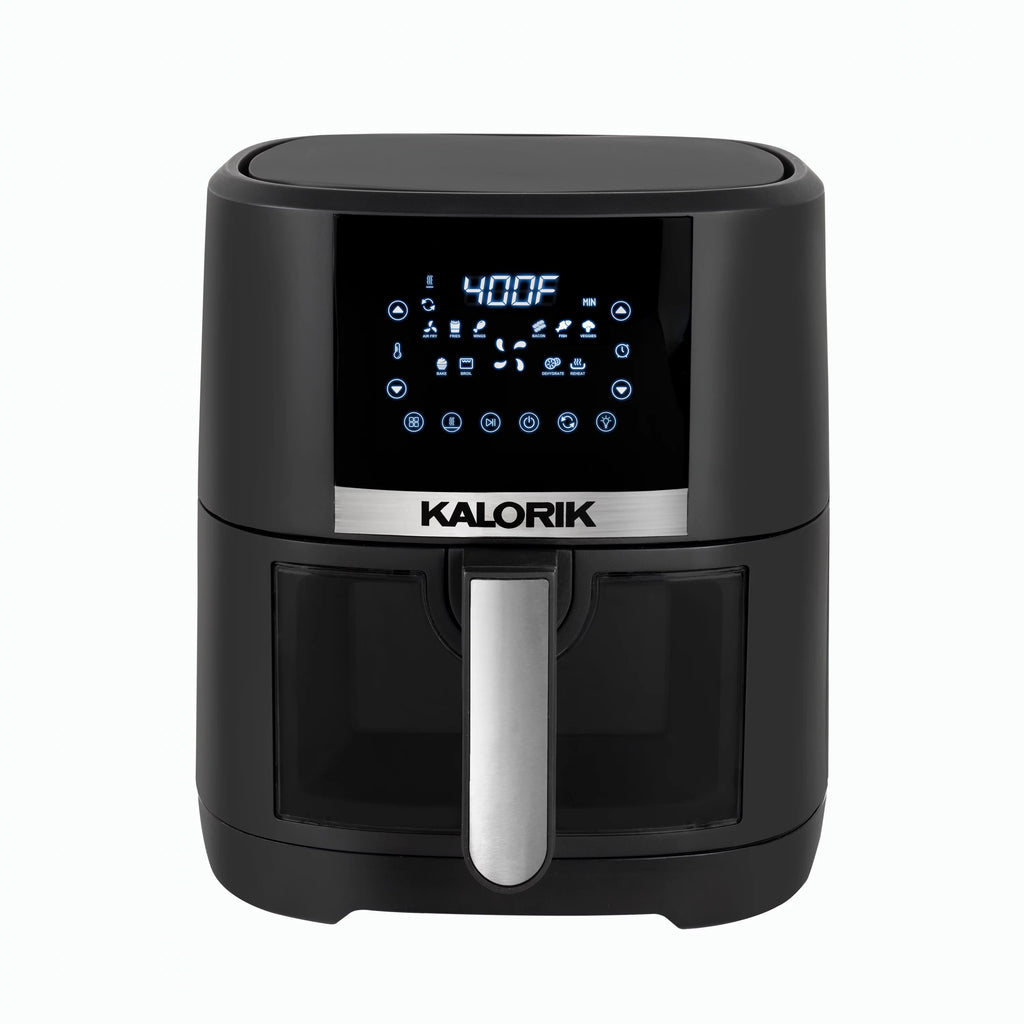 5 Quart Digital Air Fryer with Viewing Window, Black V1280
