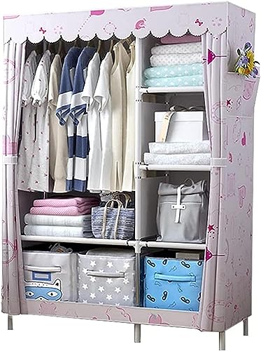 170 * 105 * 45cm Metal Bracket Fabric Wardrobe Y87607