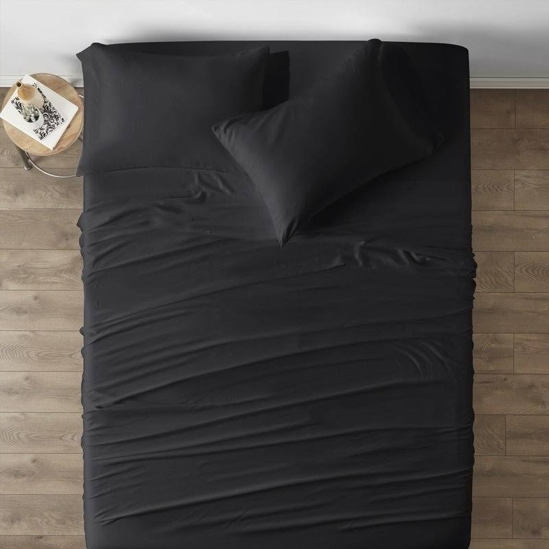 Rayon from Bamboo 4-Piece Bed Sheet Set Full Navy U296
