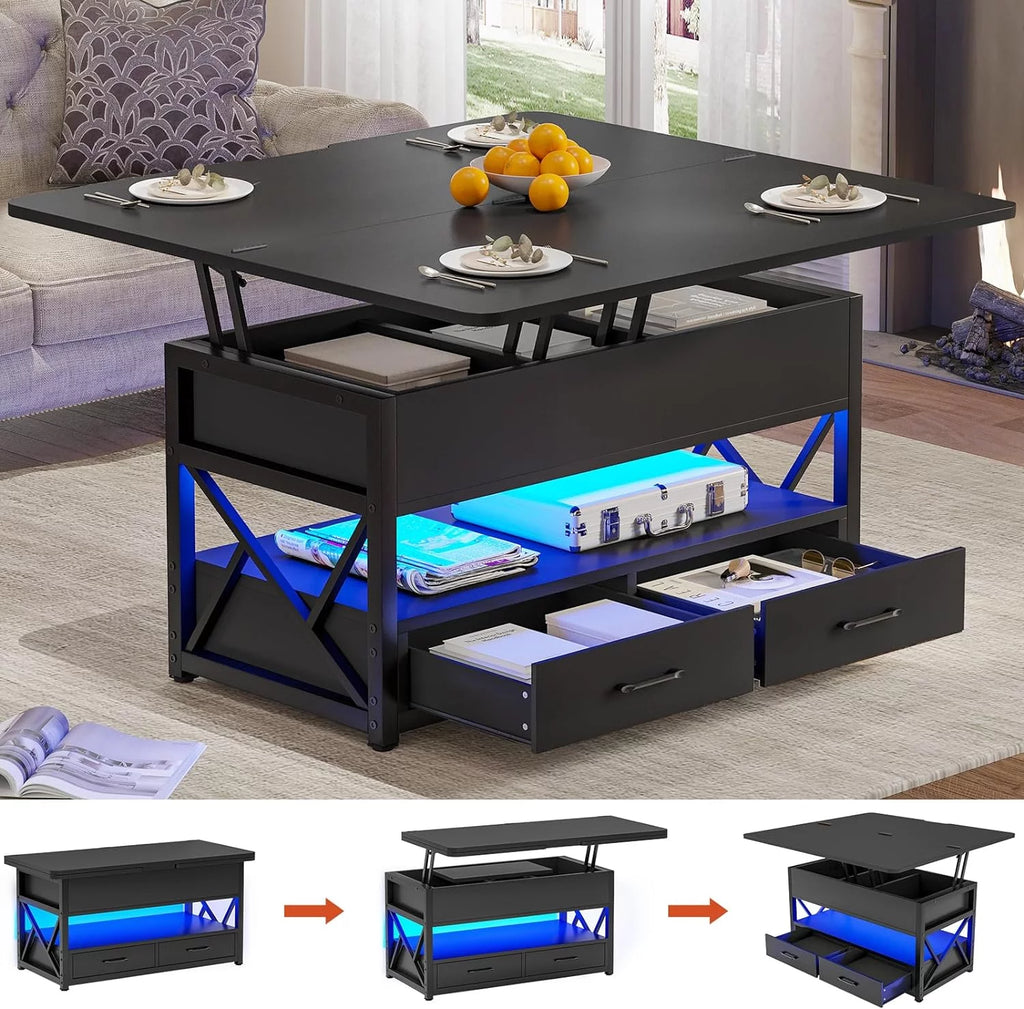 40" Lift Top Coffee Table with 2 Drawers Z254739