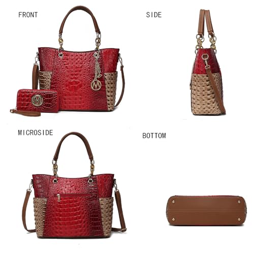 Tote Bag Set with Wallet Vegan Leather C1710