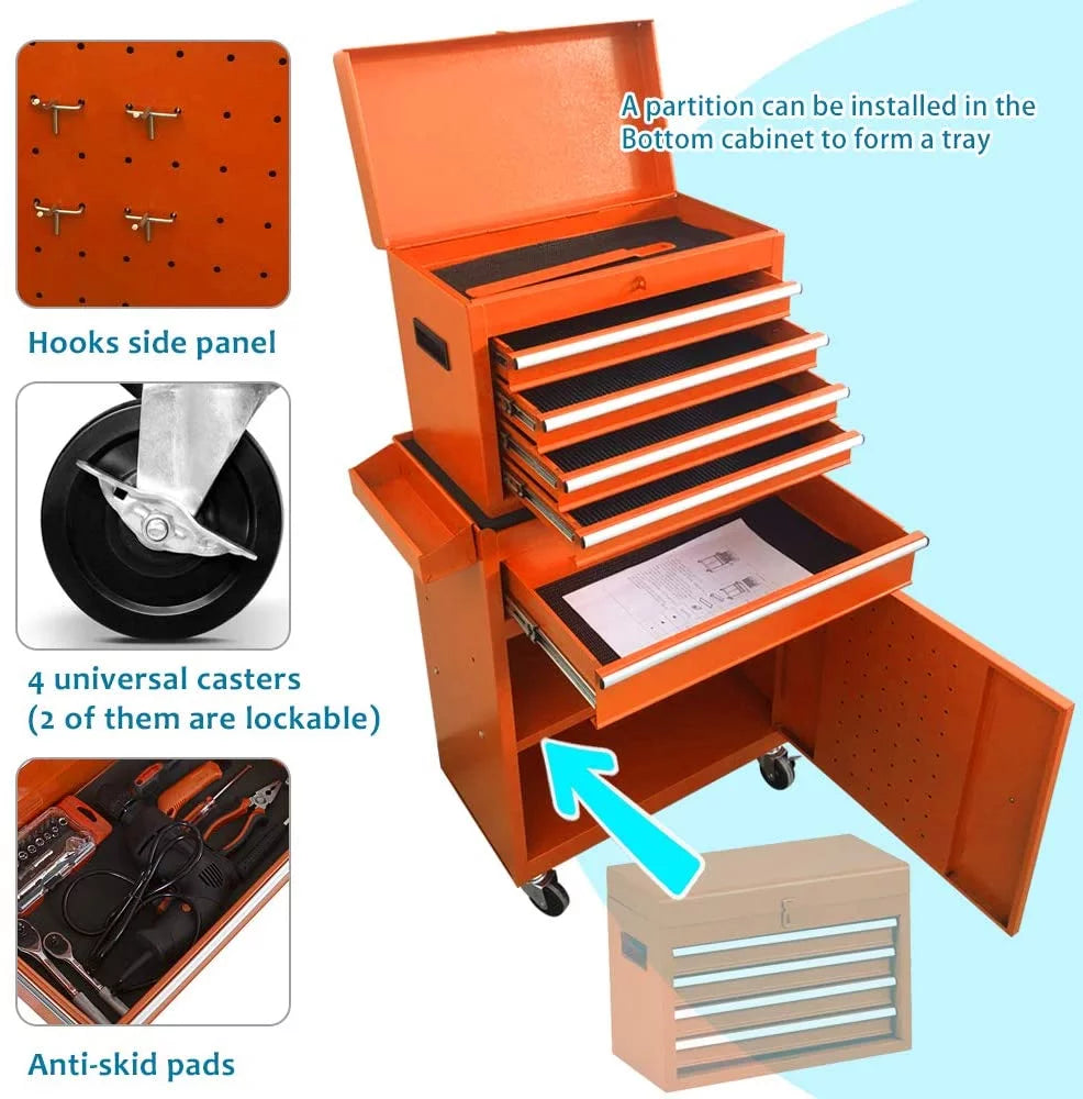 Black 5 Drawer Rolling Tool Chest G52665