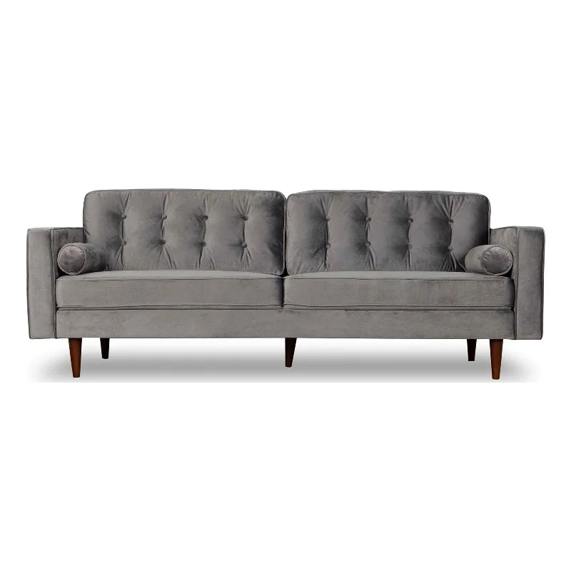 Gray Velvet Living Room Couch D593718