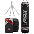 Filled Heavy Punching Bag Set with Gloves and Chain O976