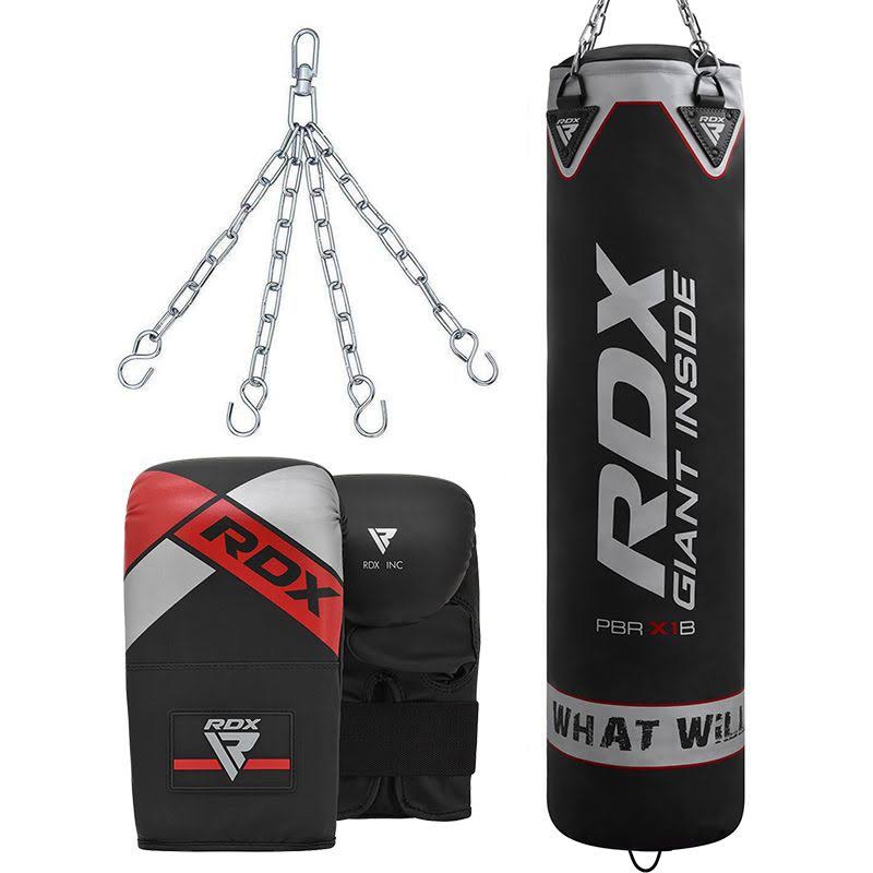 Filled Heavy Punching Bag Set with Gloves and Chain O976