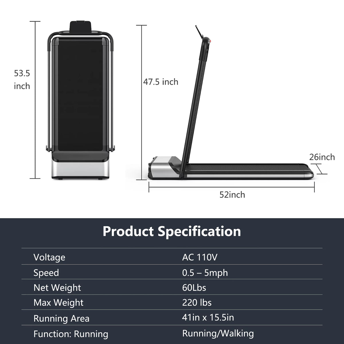 Ultra-Thin Folding Treadmill Z27303