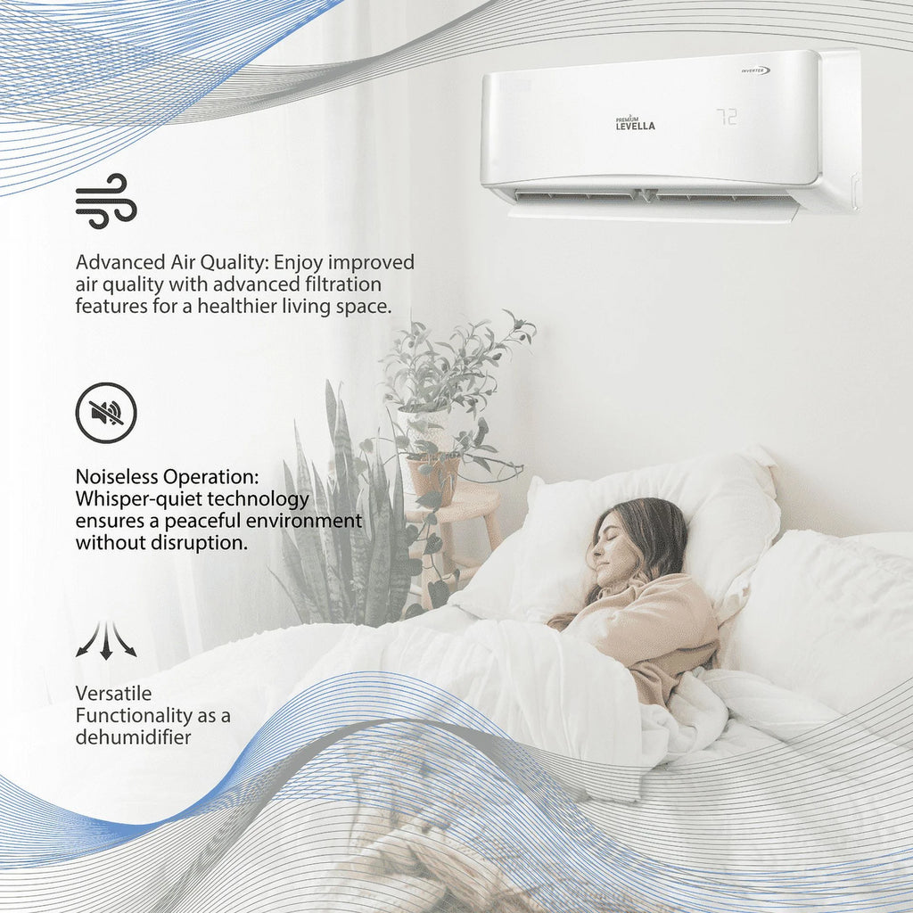 24000 Btu 18.5 SEER2 Inverter Mini Split Air Conditioner Heat Pump 220V D79909