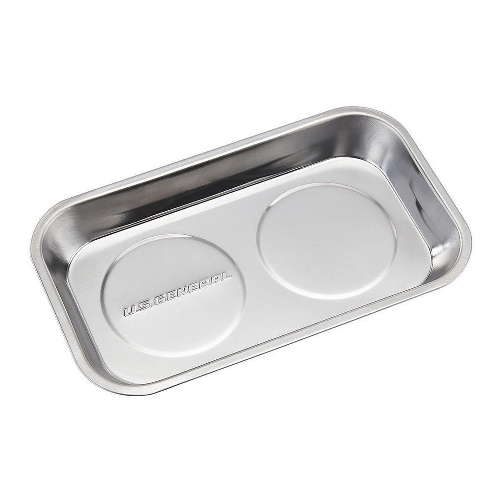 9-1/2 in. x 5-1/2 in. Magnetic Stainless Steel Parts Tray X874