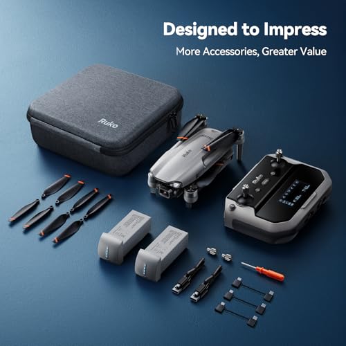 2 Drone with 6K Camera, 3-Axis Gimbal, 70-Min Flight Time with 2 Batteries T770166