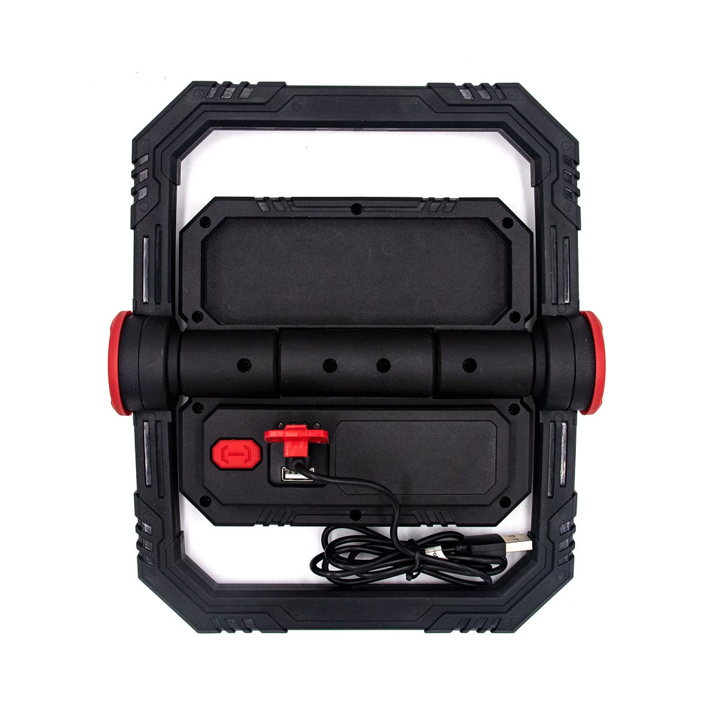 1000 Lumen Led Work Light Folding Stand Black Red Plastic L7880