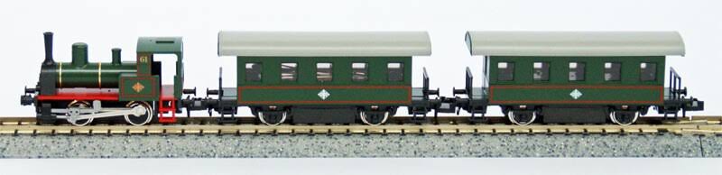 N Gauge Model Railroad Passenger Train D6199