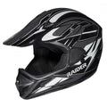 Open Face Helmet DOT Approved Black/Silver M F6743