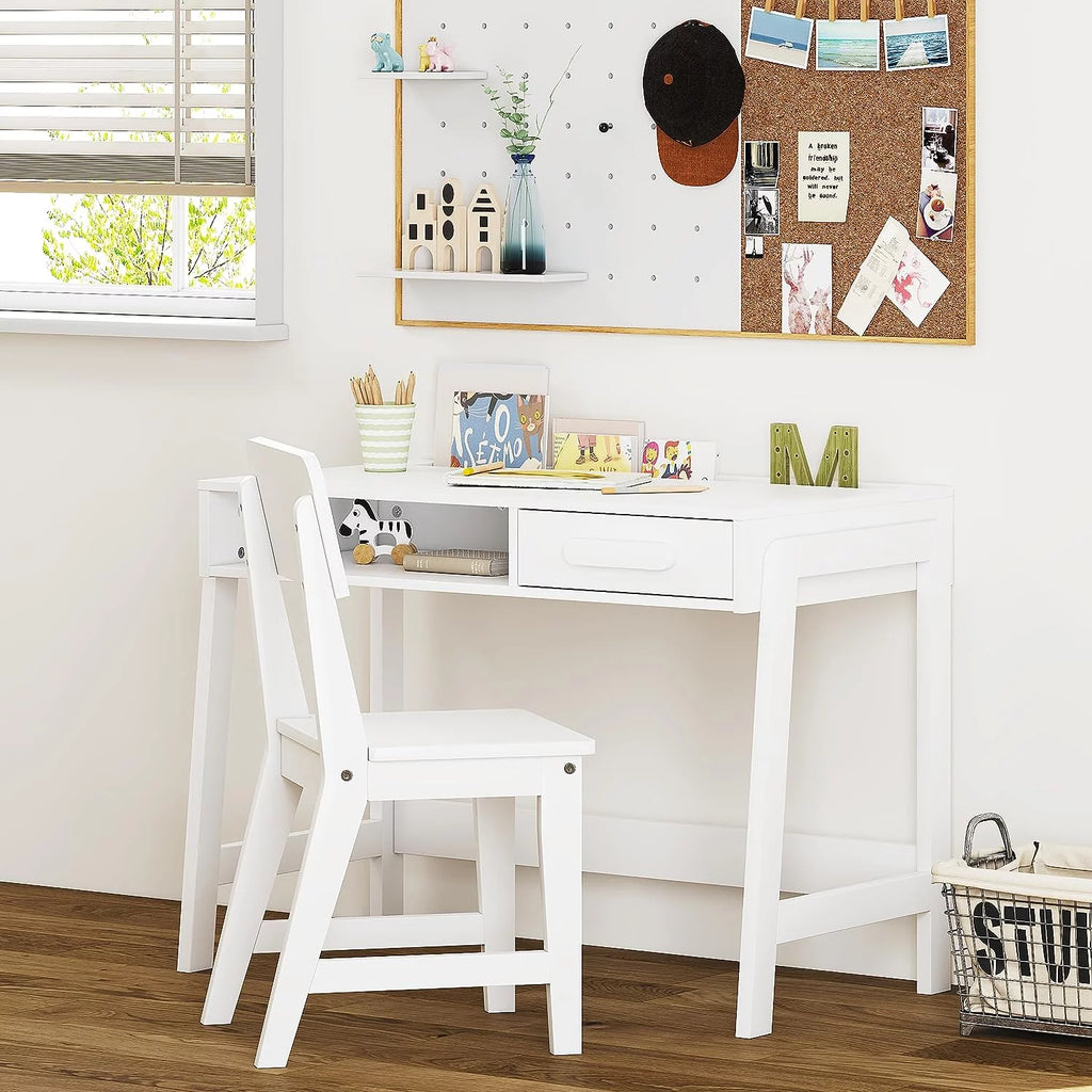 Kids Desk and Chair Set with Drawers B6450