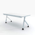 12" Frosted Acrylic Desk and Table Mounted Modesty Panel, Aluminum Frame, 12" x 72" U19219