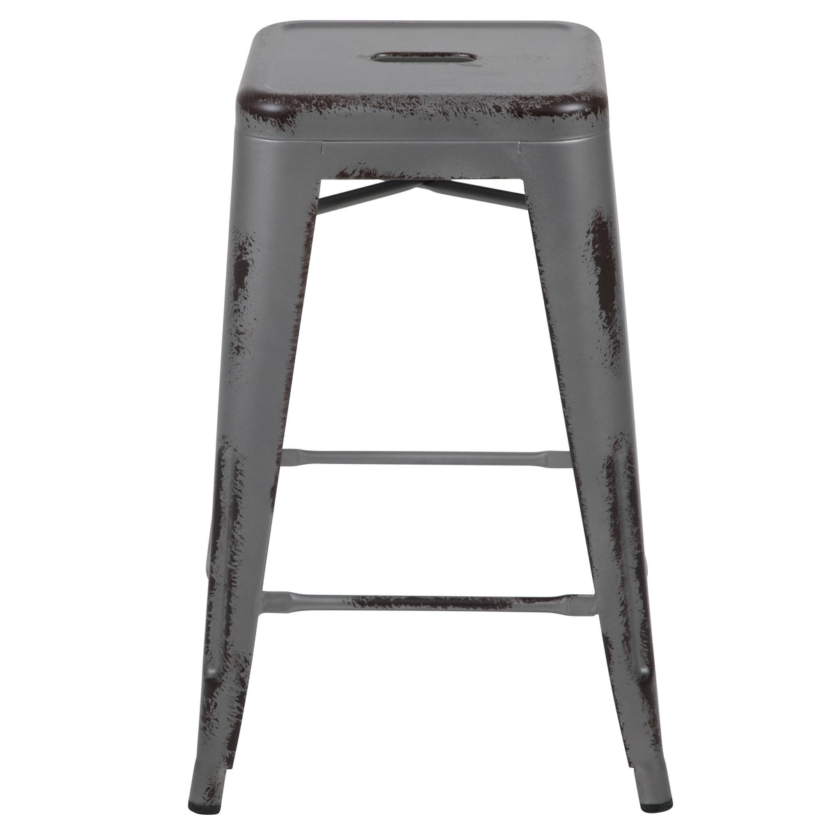 Orange Counter Height Stool Set of 4 K712467