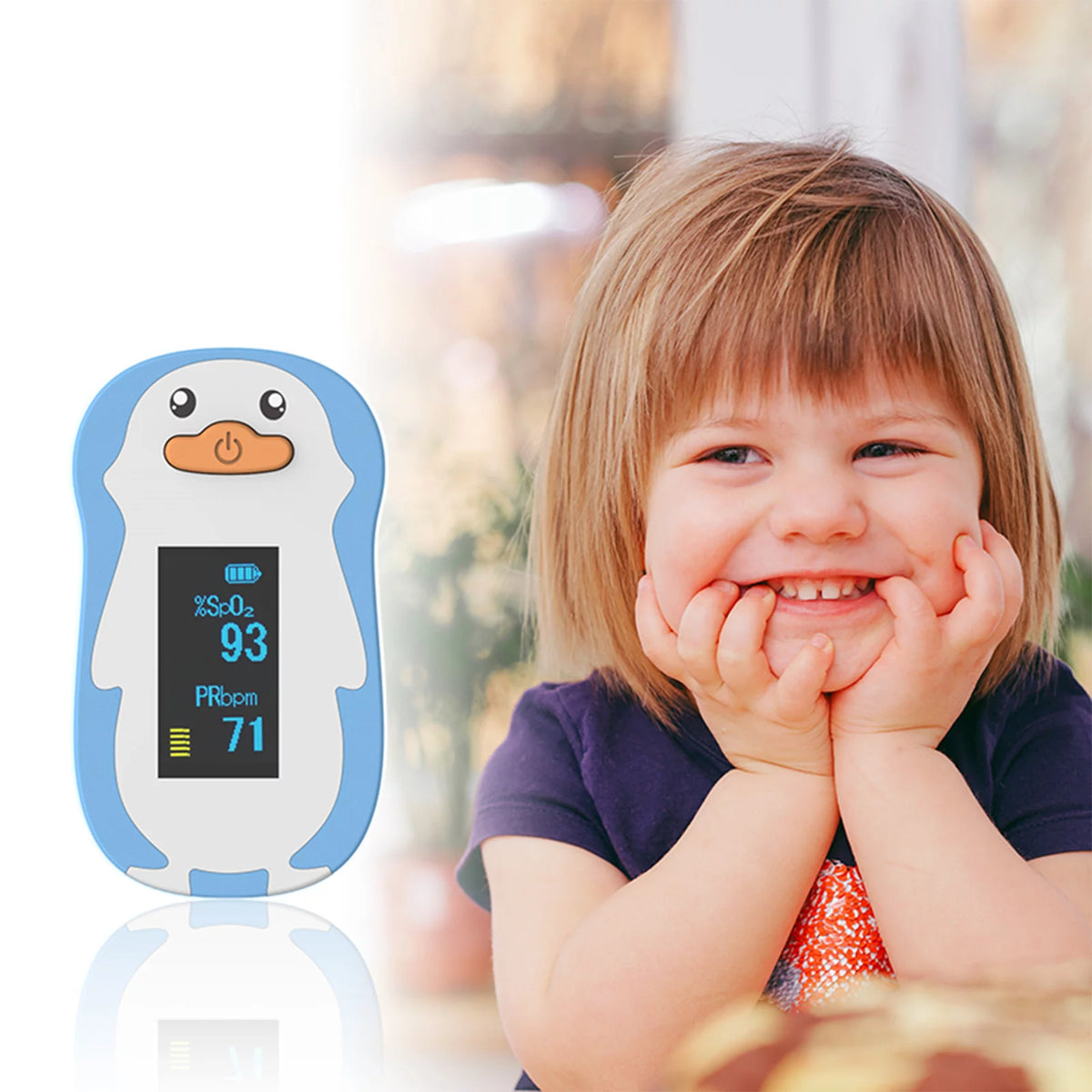 Blue Fingertip Pulse Oximeter T82593