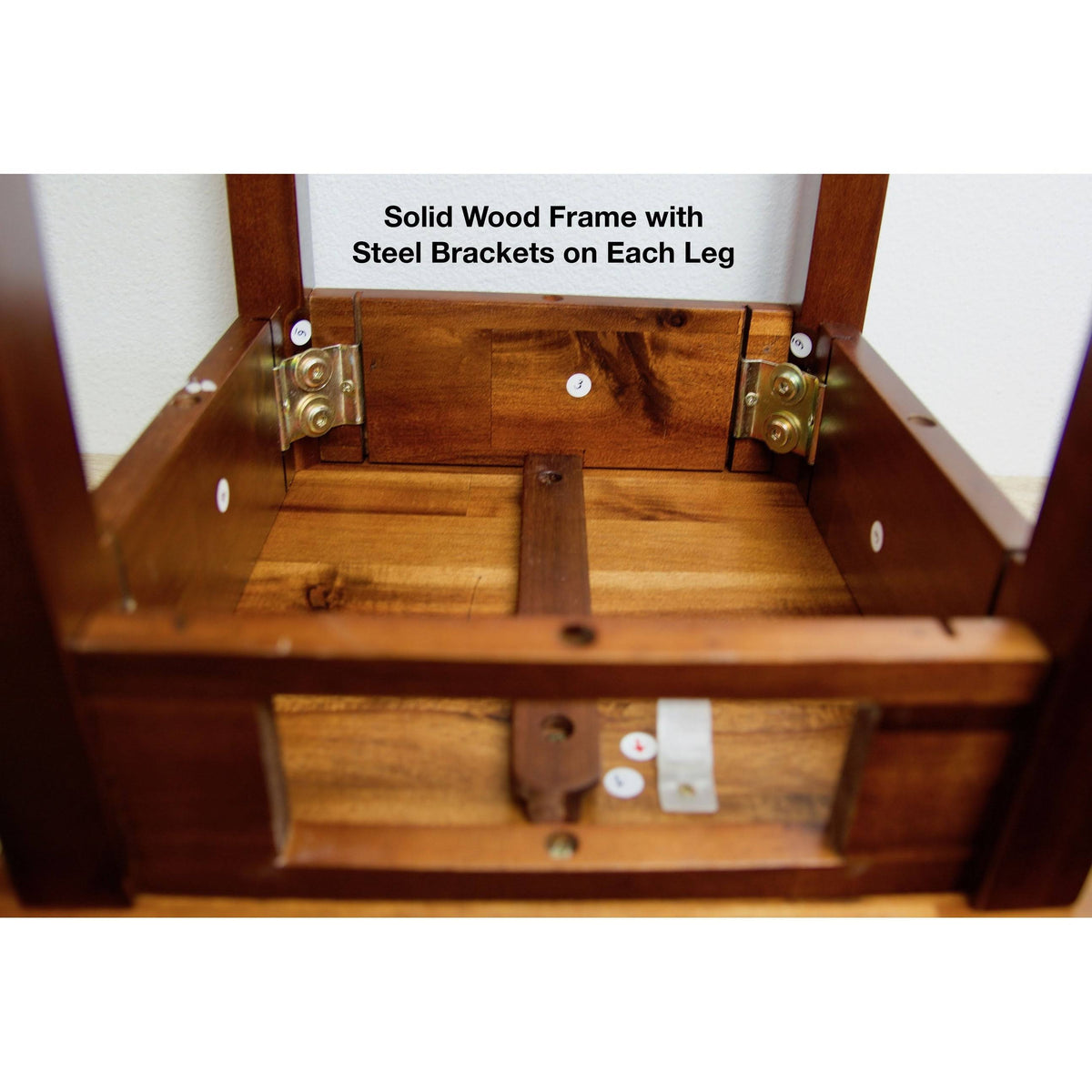 2-Tier Acacia Wood Plant Table with Drawer L7470