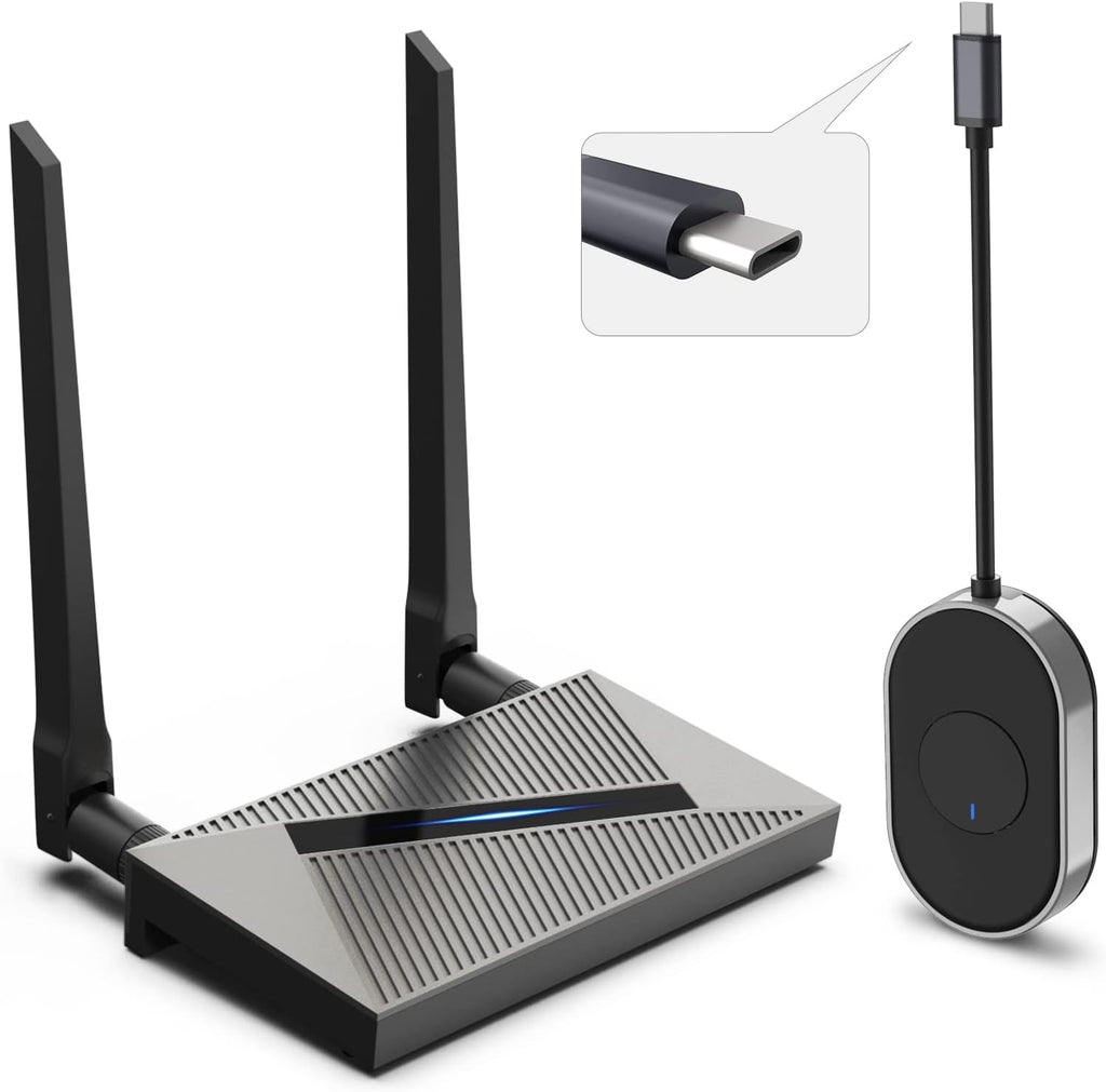 Wireless HDMI Transmitter and Receiver Dongle Adapter 4K @30Hz Grey O122860