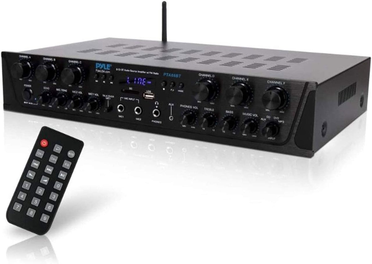 Wireless Bluetooth Stereo Receiver Amp 6 Channel 600Watt L30500