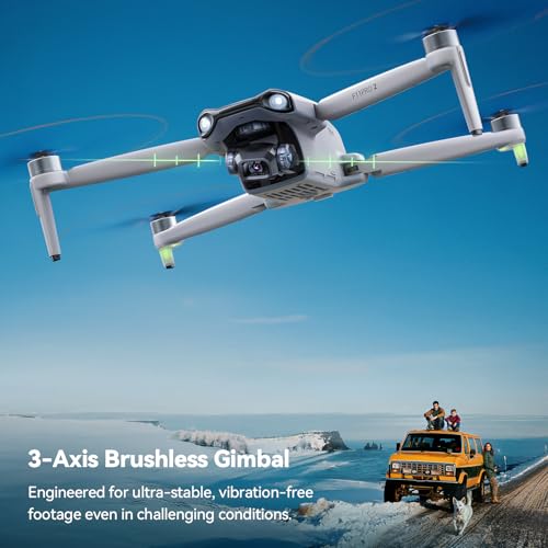 2 Drone with 6K Camera, 3-Axis Gimbal, 70-Min Flight Time with 2 Batteries T770166