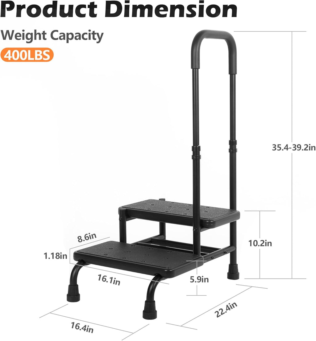 Heavy Duty 2 Step Stool with Handle N522