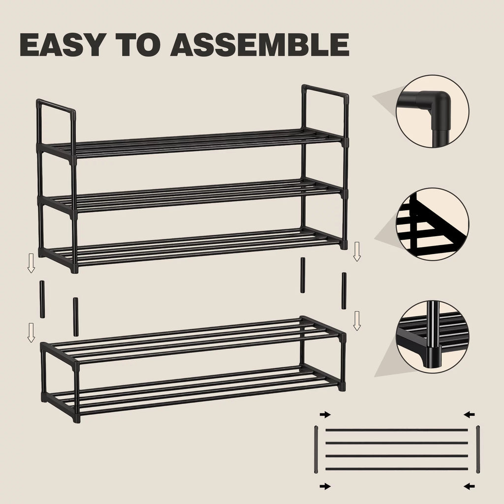 5-Tiers Stackable Shoe Rack Z3249