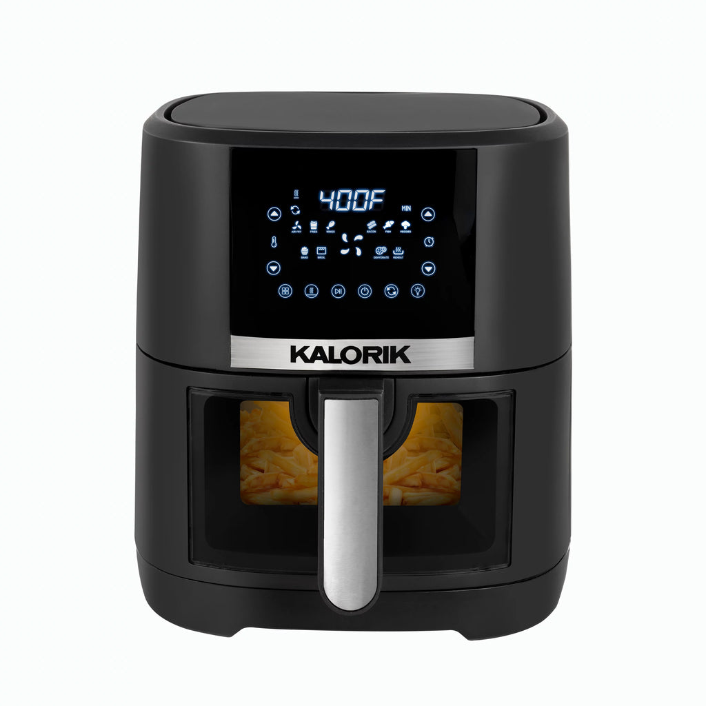 5 Quart Digital Air Fryer with Viewing Window, Black V1280