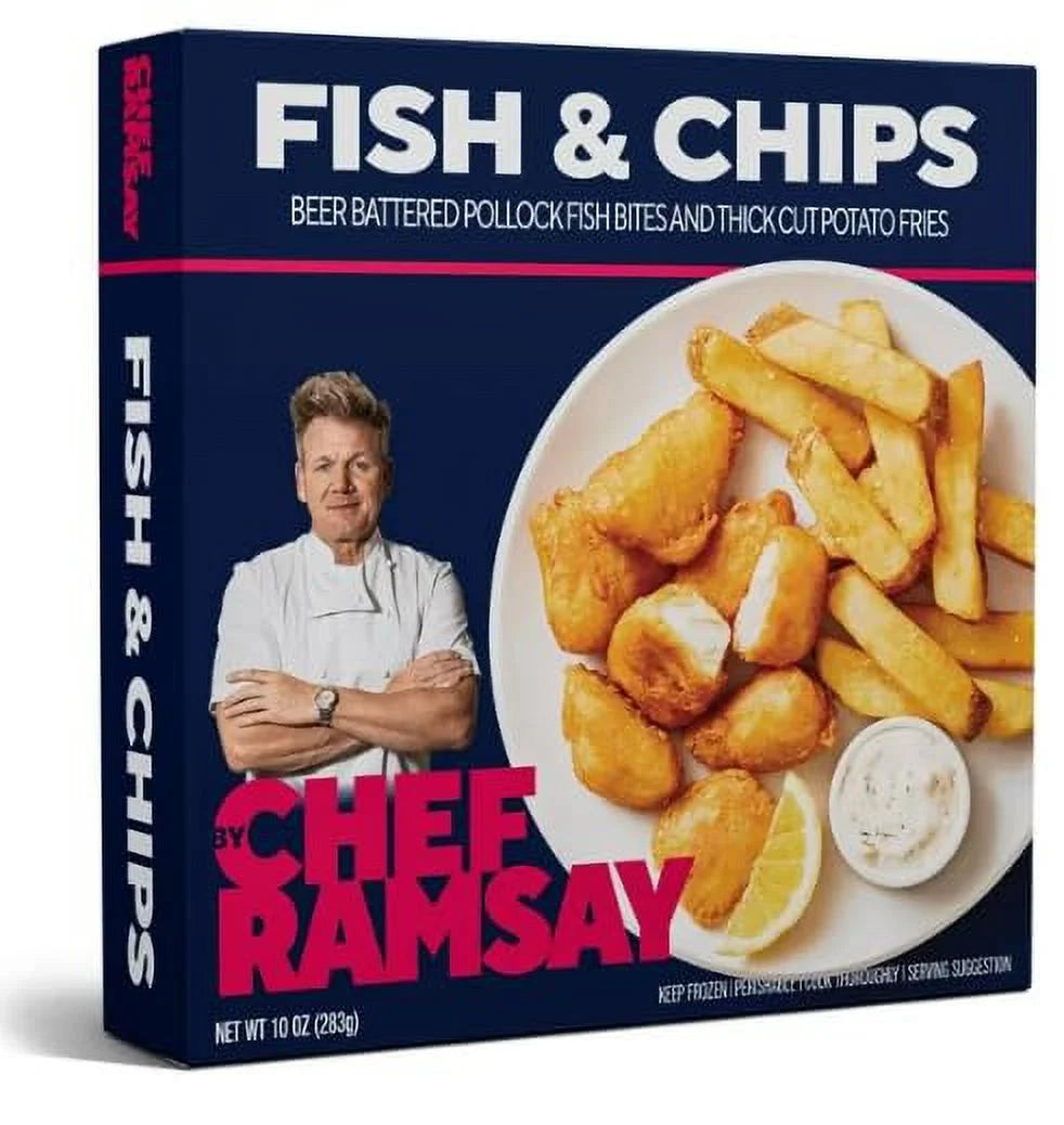 Fish and Chips Frozen Meals 9.5oz Pack of 10 H9945