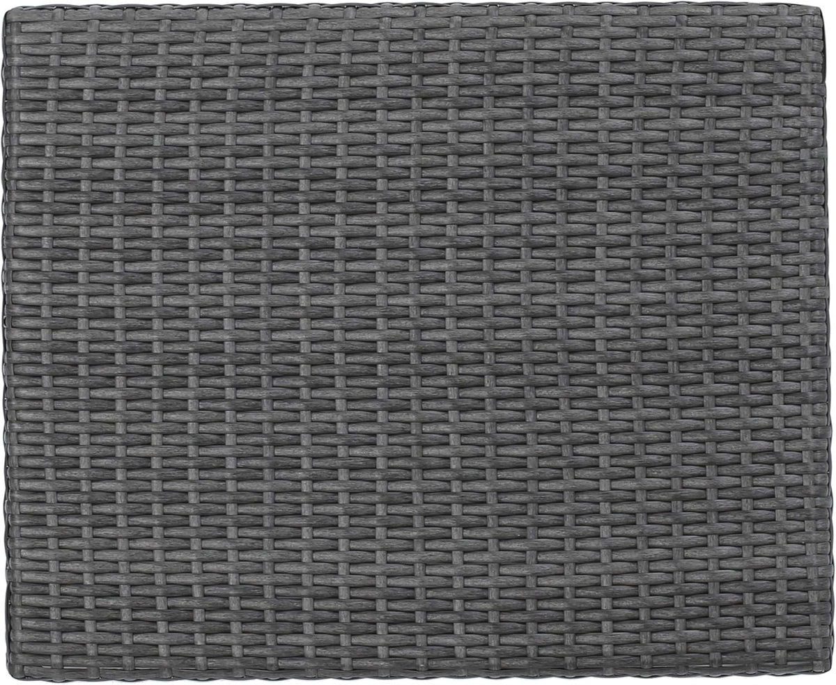Grey Outdoor Wicker Accent Table E23138