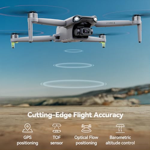 2 Drone with 6K Camera, 3-Axis Gimbal, 70-Min Flight Time with 2 Batteries T770166