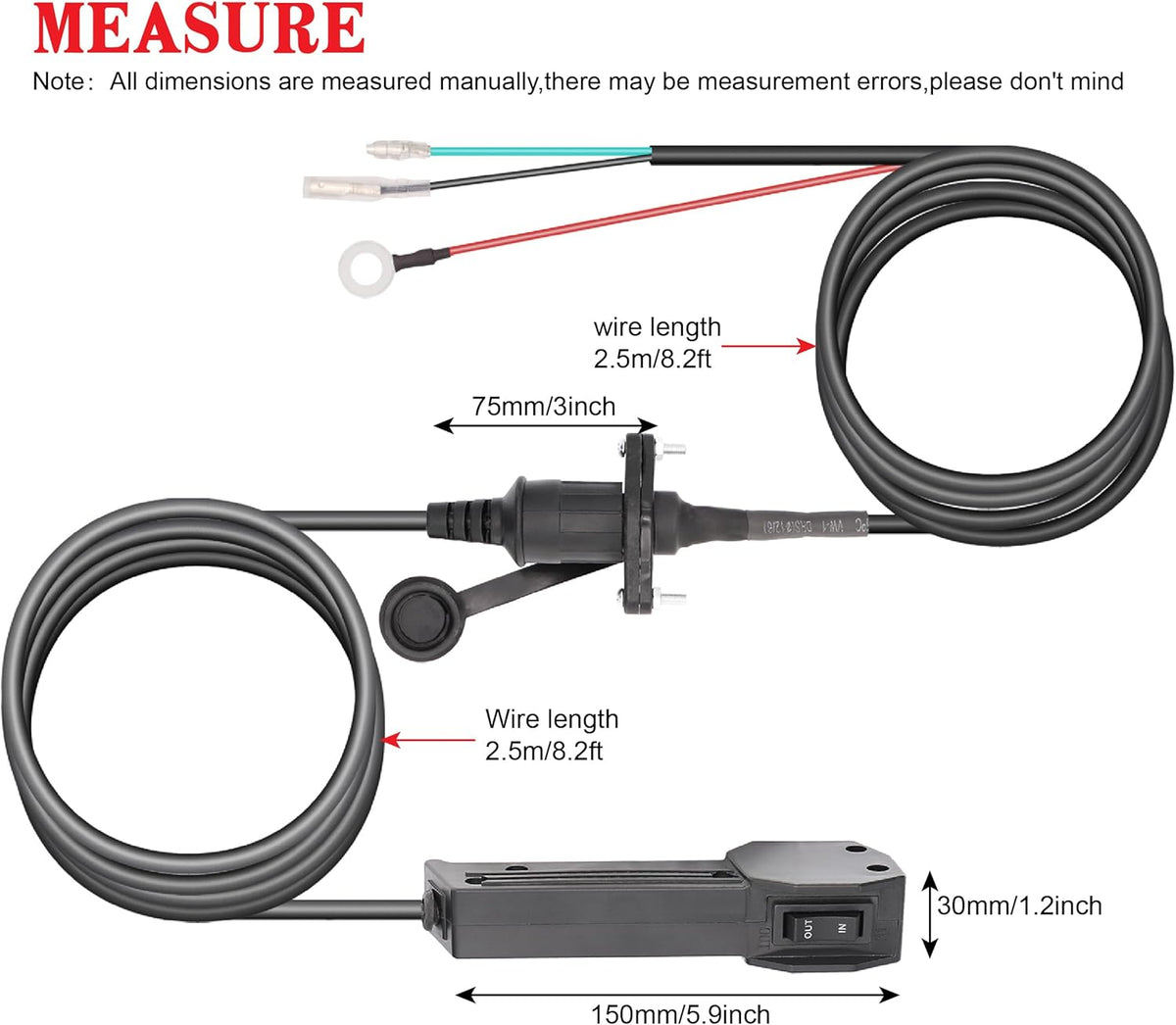 12V Corded Hand Controller Remote Control Kit for Winch N218776