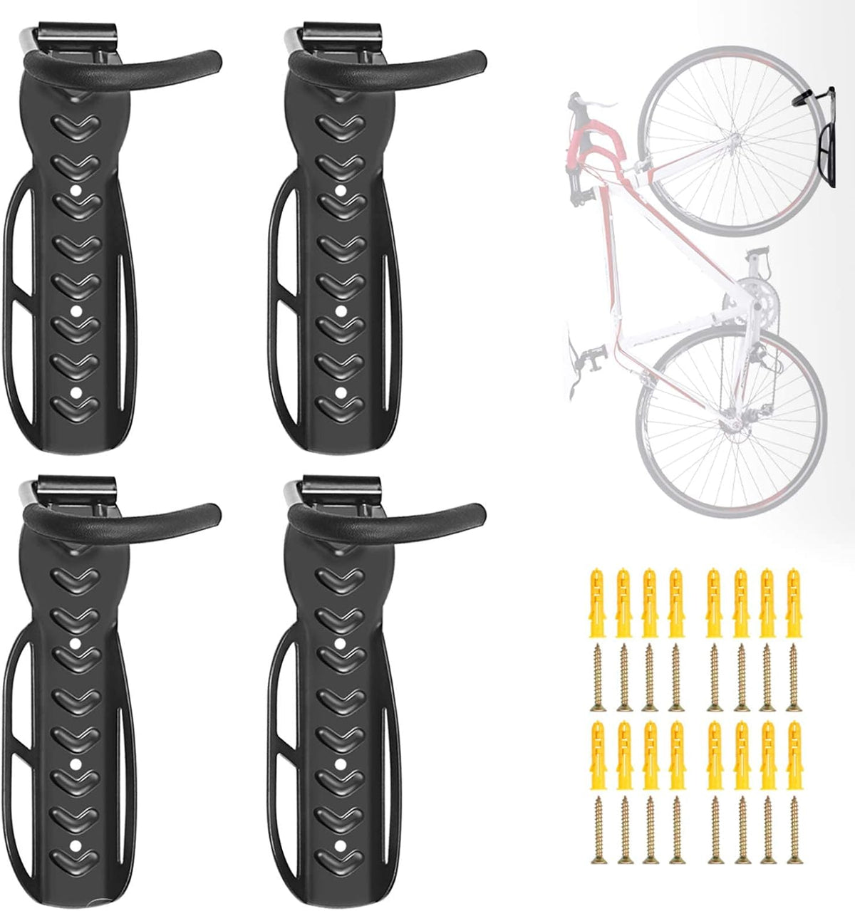 Bike Mount Wall 4PCS Vertical Bike Hangers H771