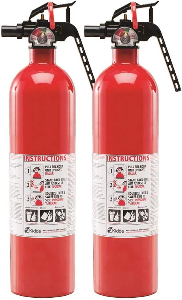 2 Pack Red Fire Extinguishers U930878
