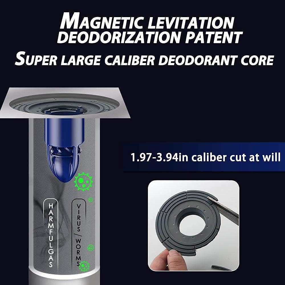 Shower Drain Floor Drain Backflow Preventer Magnetic Levitation One-Way Drain Valve Pack of 2 R438252