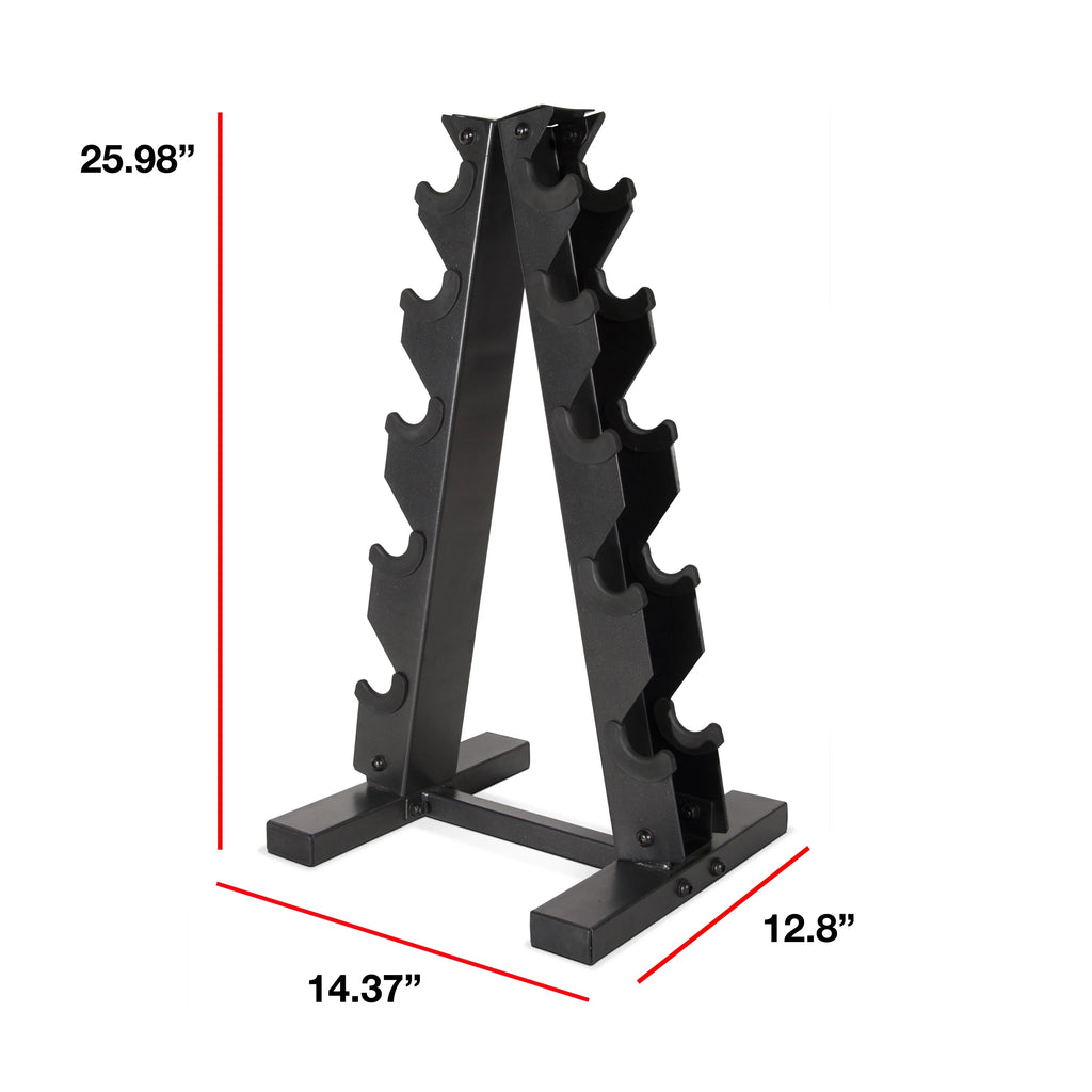 Black A-Frame Dumbbell Rack T653726