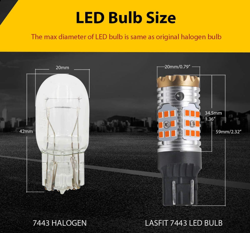 Amber LED Turn Signal Light Bulb (Pack of 2) T2849
